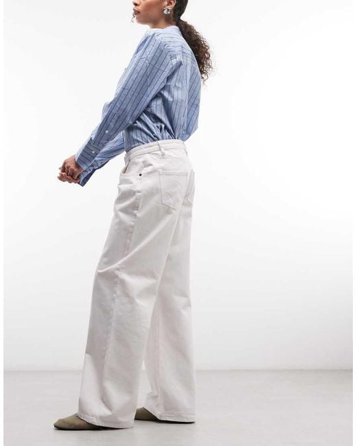Daisy Street Blue Low Rise Roomy Jeans