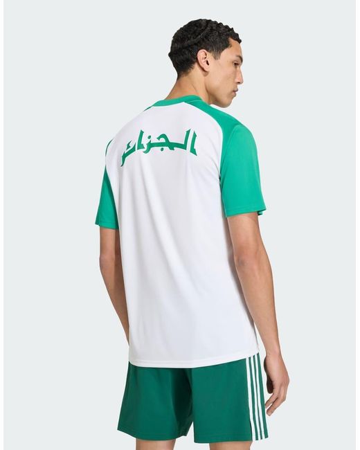Adidas Originals Green Algeria 26 Home Pre-Match Jersey for men