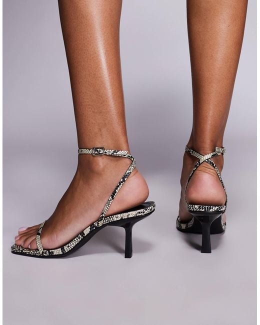 Public Desire Multicolor Natalya Barely There Heeled Sandals