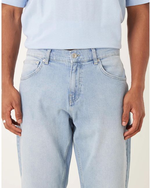 ASOS Blue Tapered Jean for men