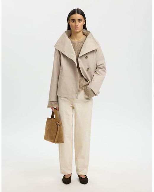 SELECTED Natural Trenchcoat
