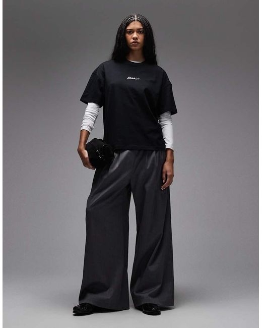 Dickies Black Wellsville Boyfriend T-shirt