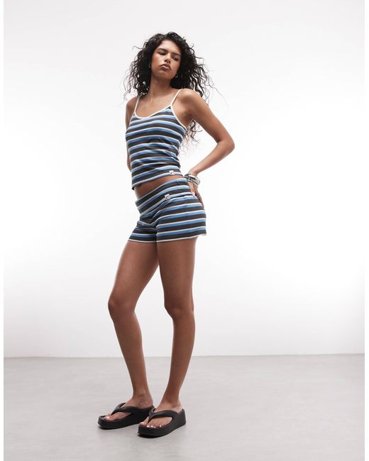 Collusion Blue Mini Booty Short