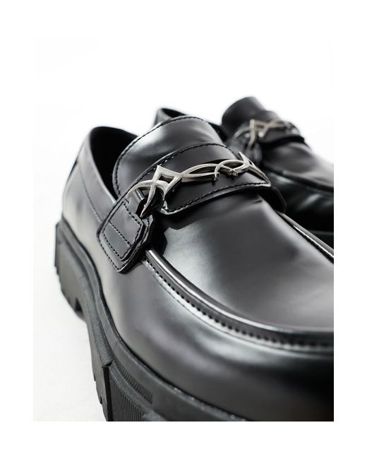 Bershka Chunky Loafer in Black for Men Lyst UK