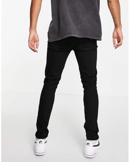 River Island Skinny Jeans in het Black voor heren
