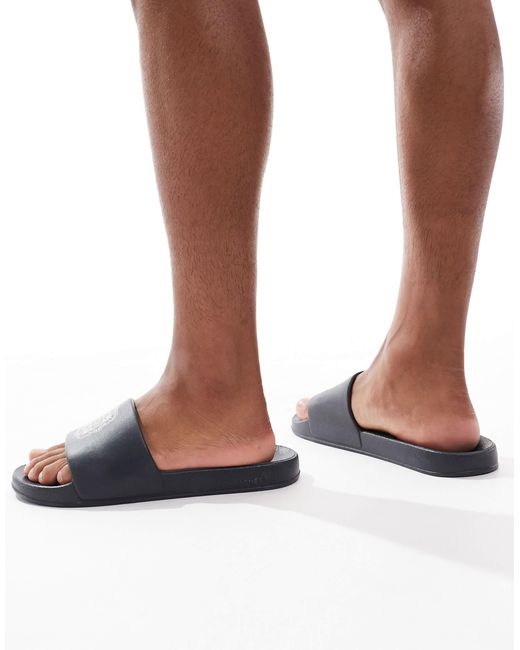 Jack & Jones White Sliders With Print for men