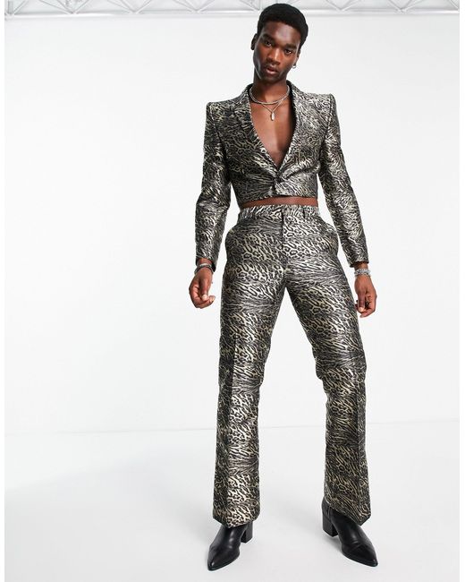 ASOS Flare Suit Pants in Black for Men | Lyst