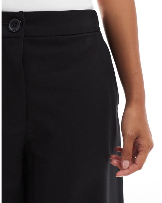 ASOS White Asos Design Petite Tailored Relaxed Straight Leg Pants