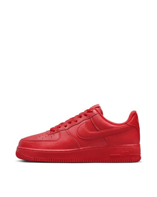 Nike Air Force 1 '07 Sneakers in Red for Men | Lyst