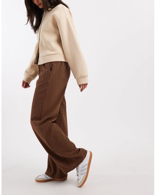 Daisy Street Brown Pull On Drawstring Trouser