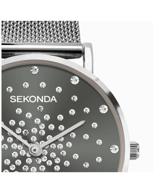 Sekonda Gray – celeste – damenuhr mit em zifferblatt mit 38 mm durchmesser und edelstahlarmband