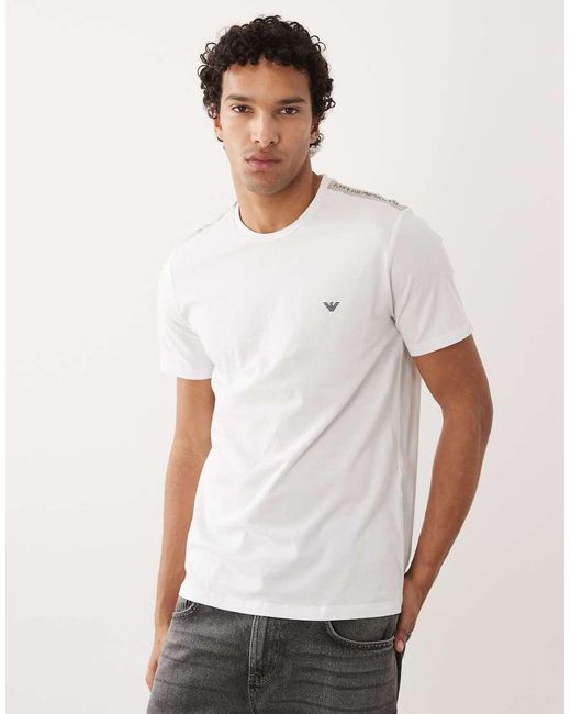 Emporio Armani White Bodywear Logo T-shirt for men