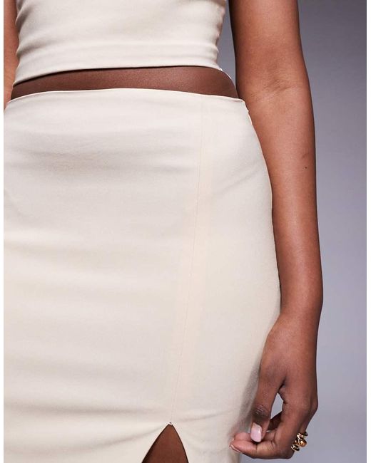 Vesper Purple Midaxi Skirt With Front Split
