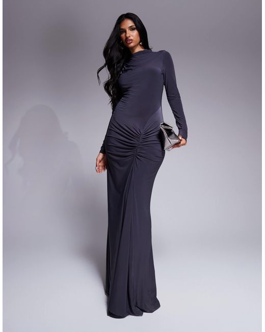 High neck slinky dress outlet