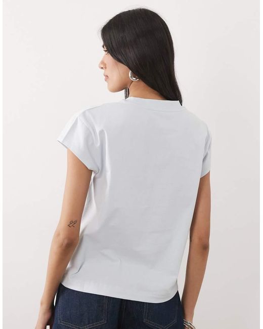 ASOS White Washed Short Sleeve Baby Tee