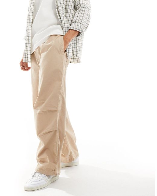 Carhartt White Judd Loose Fit Trousers for men