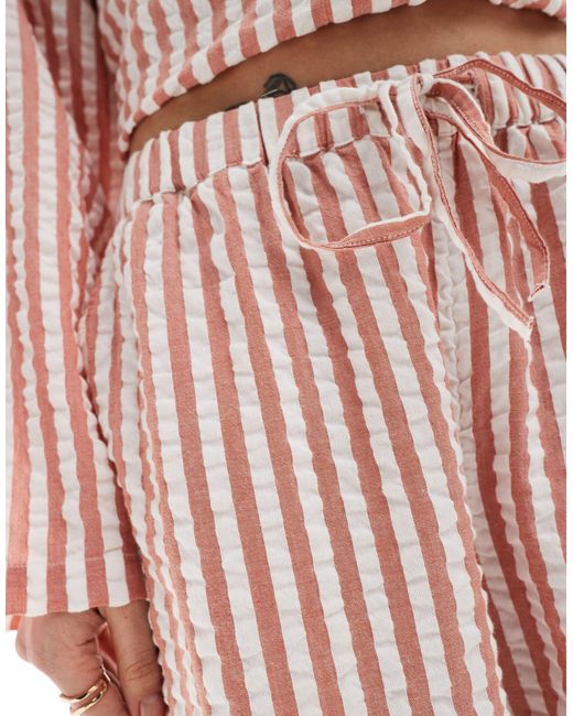 Lindex Pink Seersucker Pyjama Bottom