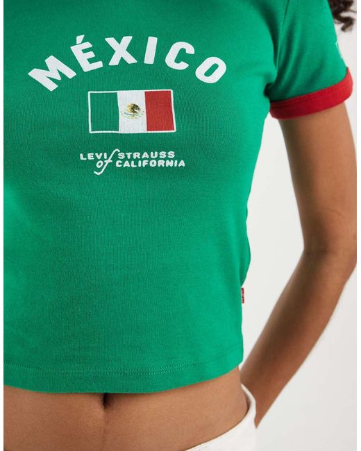 Levi's Green Mexico Mini Ringer T-shirt