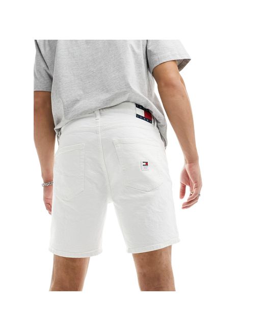 Pantalones cortos dad con lavado blanco Tommy Hilfiger de hombre de color White