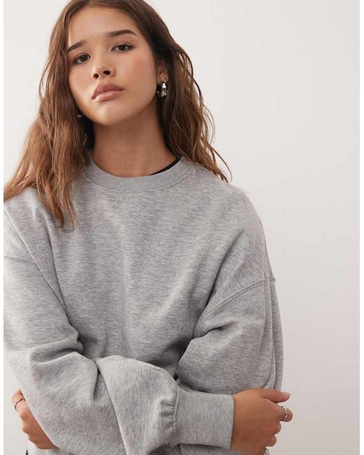 Weekday Gray Standard Fit Sweatshirt