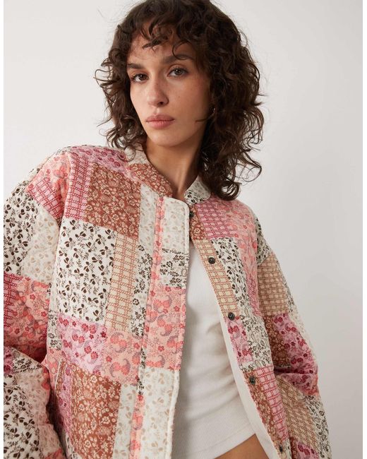 Jdy Pink Quilted Boxy Jacket