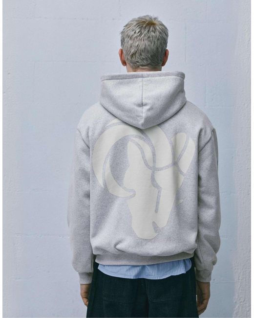Pull&Bear – nfl – kapuzenpullover in Gray für Herren