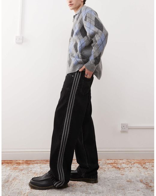 Adidas Originals – firebird – trainingshose aus denim in White für Herren