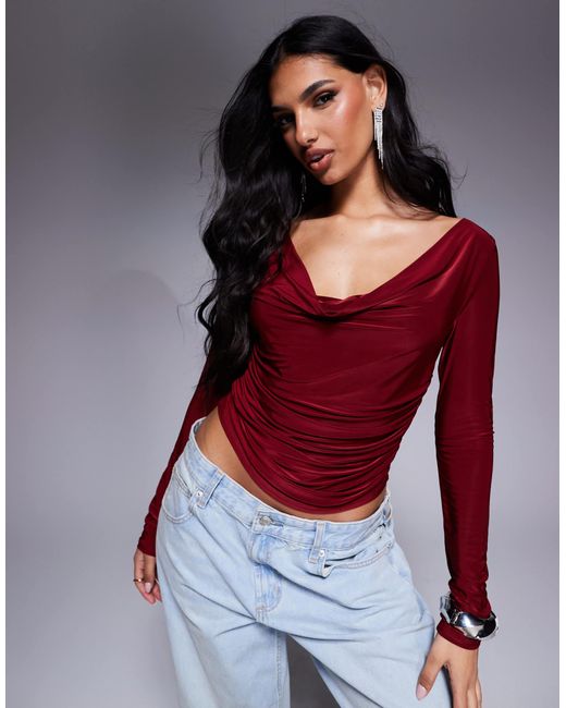 ASOS Red – geschmeidiges, langärmliges oberteil