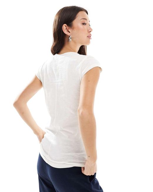 Superdry White Athletic Essential Slub T-Shirt