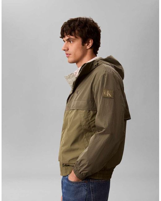 Calvin Klein Windjack Van Nylon in het Multicolor voor heren