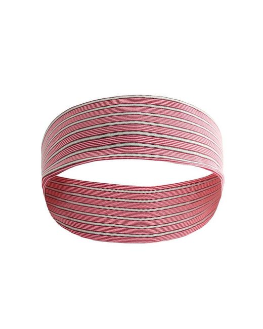 Oysho White 6 Cm Striped Sports Headband