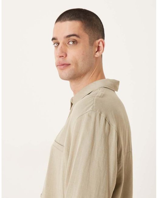 ASOS Gray Relaxed Shirt for men