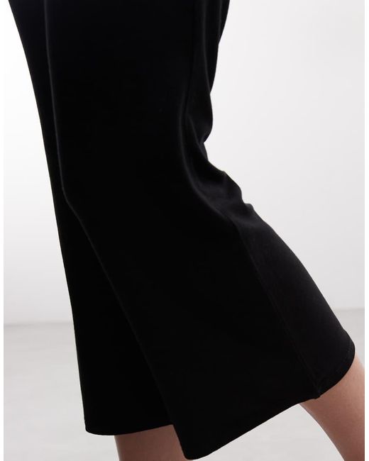 Collusion White Flared Capri leggings