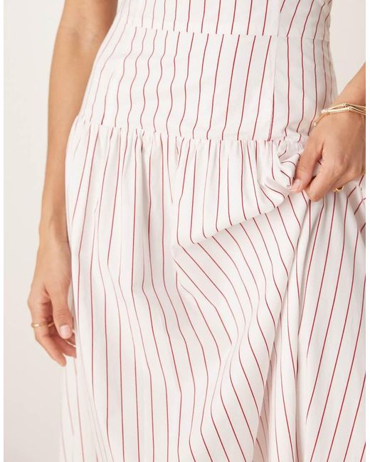 Glamorous Natural Drop Waist Halterneck Maxi Dress