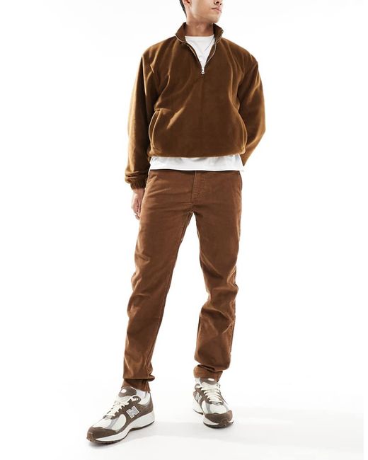 Levi's Brown Xx Chino Straight Cord Trousers for men