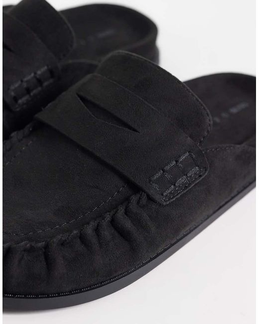 ASOS Black Miller Chunky Loafer Mules
