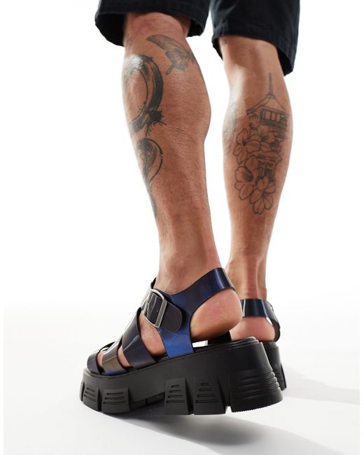 ASOS Black Chunky Gladiator Sandal for men