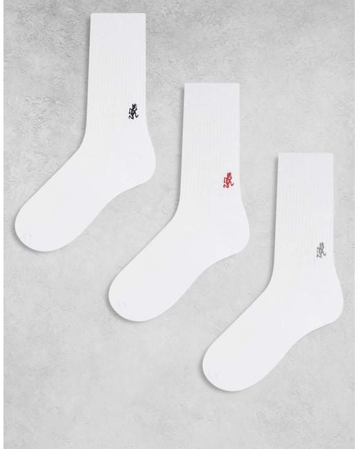 Pack De 3 Pares De Calcetines Deportivos Blancos De Gramicci de color White