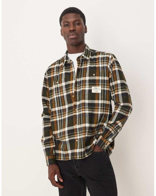 Barbour Green Hanley Relaxed Checked Shirt for men