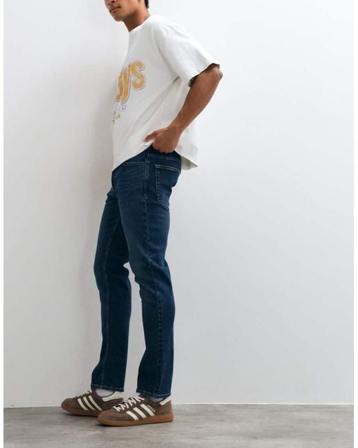 New Look Blue Slim Jeans for men