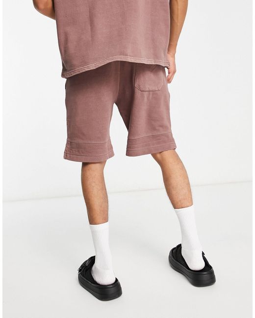 Pull\u0026Bear Jersey Short Met E Wassing, Deel Van Combi-set in het Bruin voor  heren - Bespaar 17% - Lyst