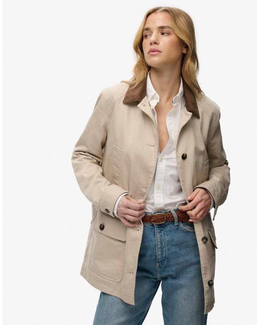Superdry Natural Estate Cotton Barn Jacket