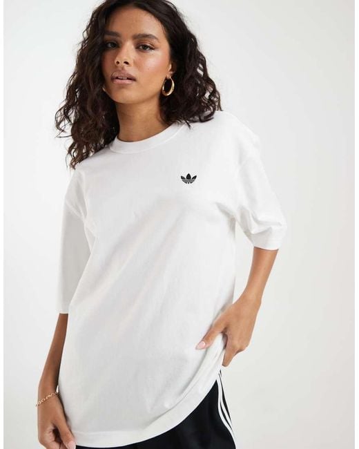 Adidas Originals White Essential Oversized T-shirt