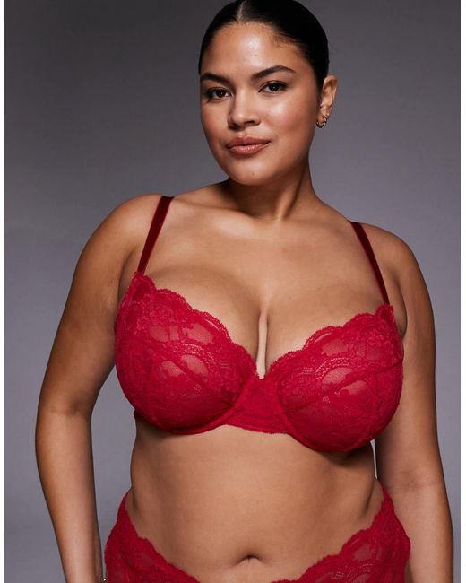 ASOS Asos Design Curve Lola Lace Underwired Bra