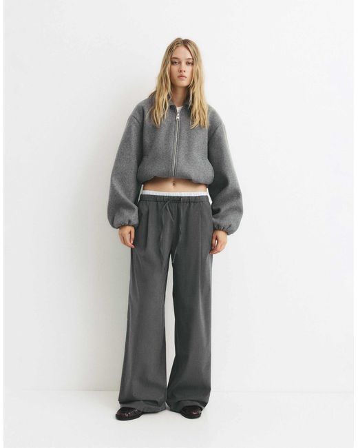 Pantalon Pull&Bear en coloris Gray