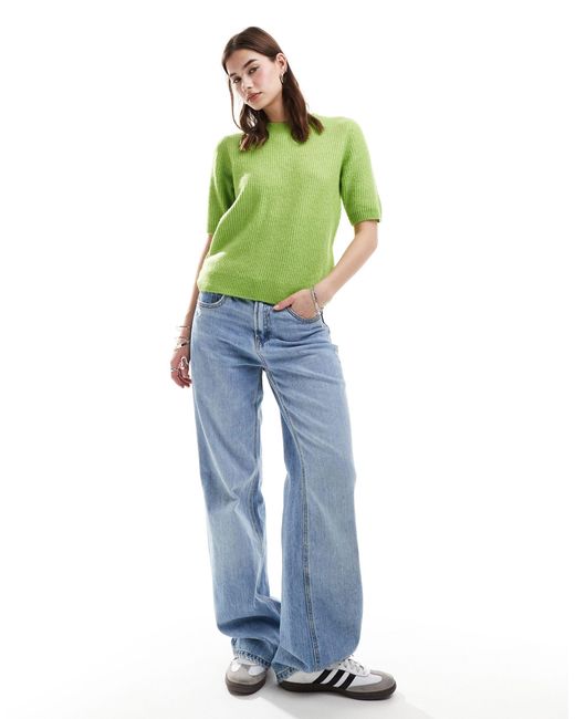 Lolina - maglione a maniche corte lavorato di SELECTED in Green