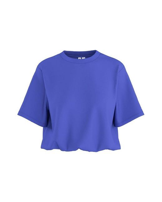 HYPEDROP Blue Cropped T-Shirt