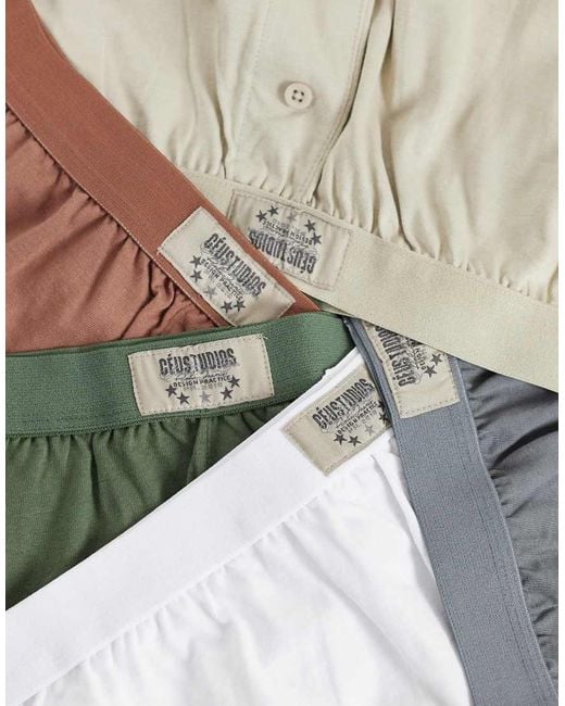 ASOS White 5 Pack Boxers for men