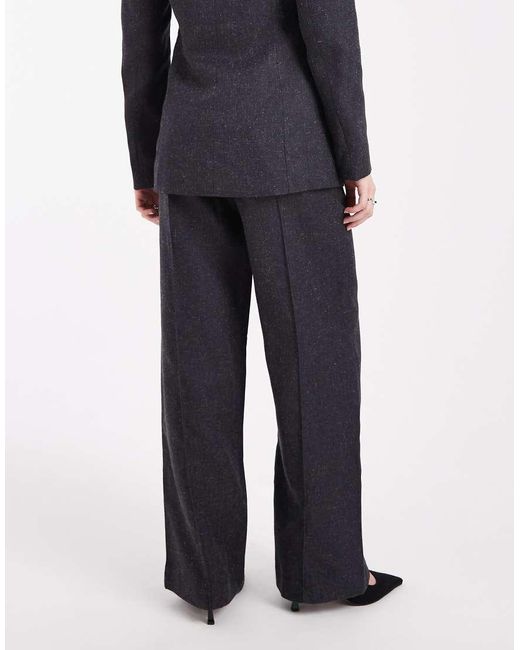 Object Blue Seam Front Tailored Wide Leg Trouser Co-Ord