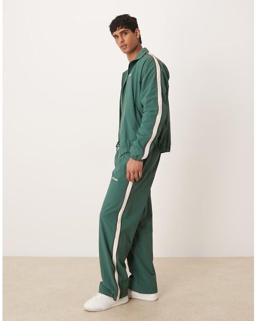 Prohibited Green Slipstream Track Pants for men